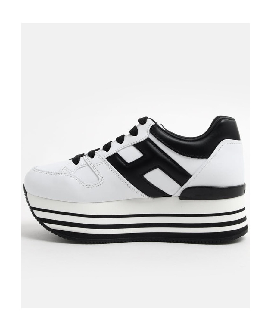 Shop Hogan Maxi H222 Sneakers In White