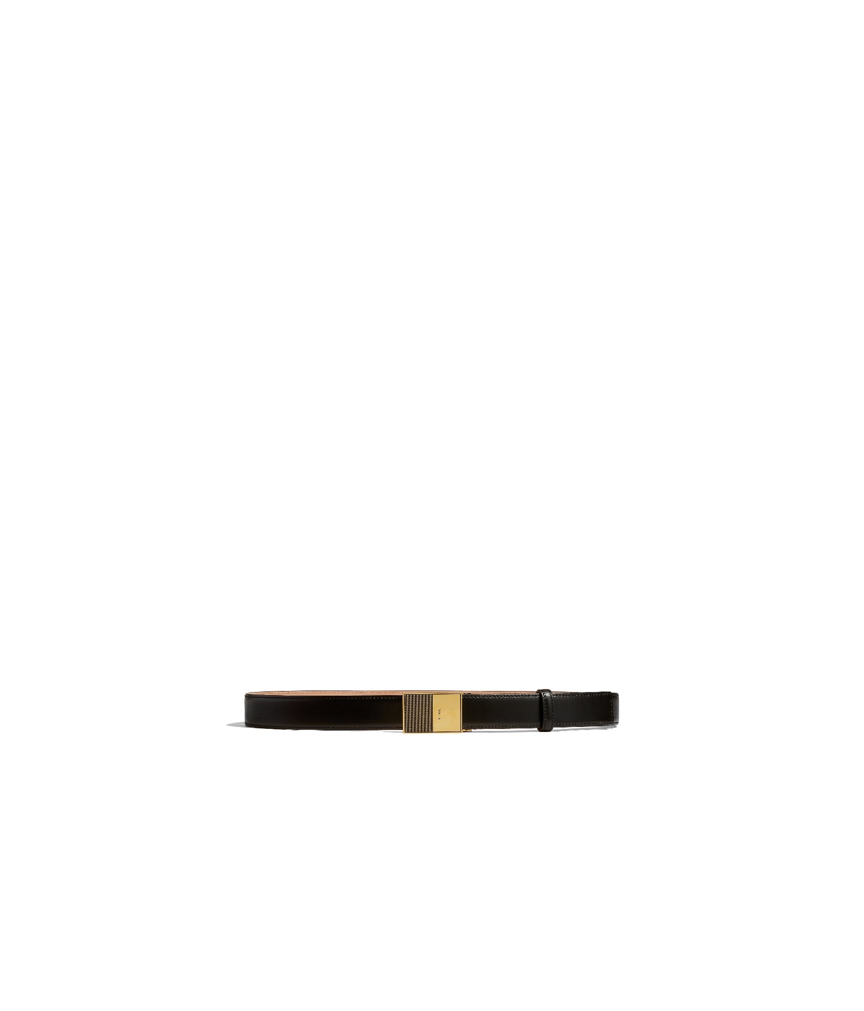 Khaite Logo Belt In Black
