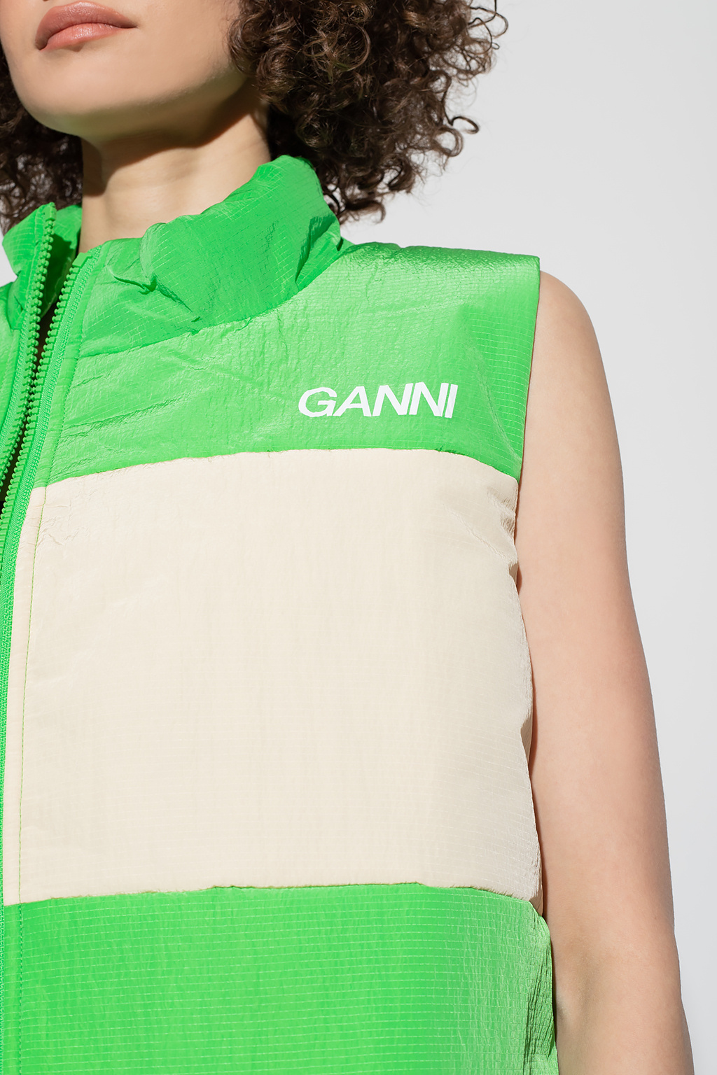GANNI LIGHT TECH PUFFER REVERSIBLE VEST