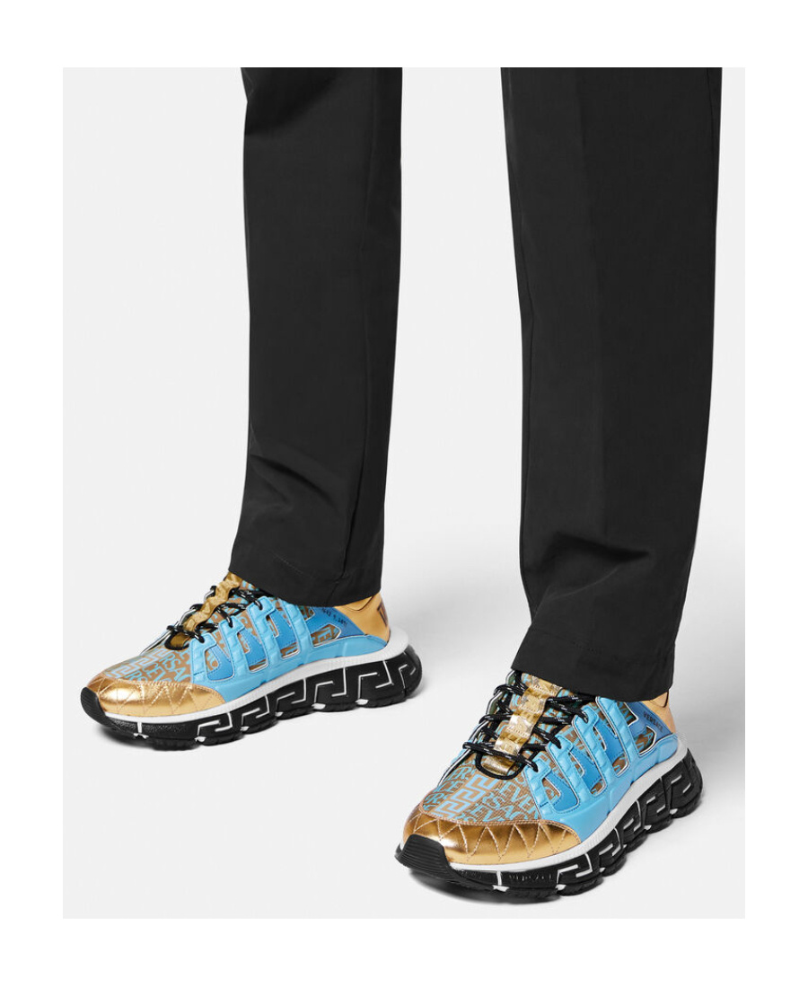 Versace Trigreca Low-top Sneakers In Multicolor