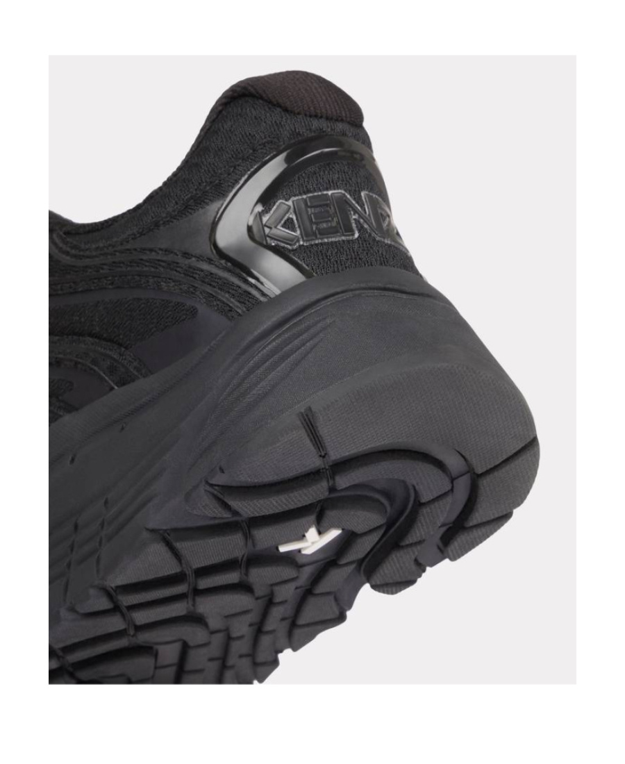 Kenzo Pace Sneakers With Mesh And Rubber Sole In Black