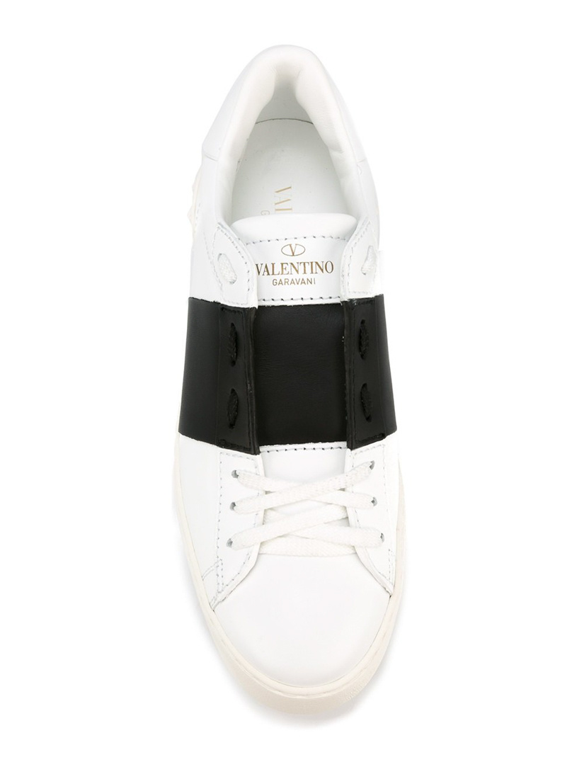 Valentino Rockstud Untitled Sneakers In White