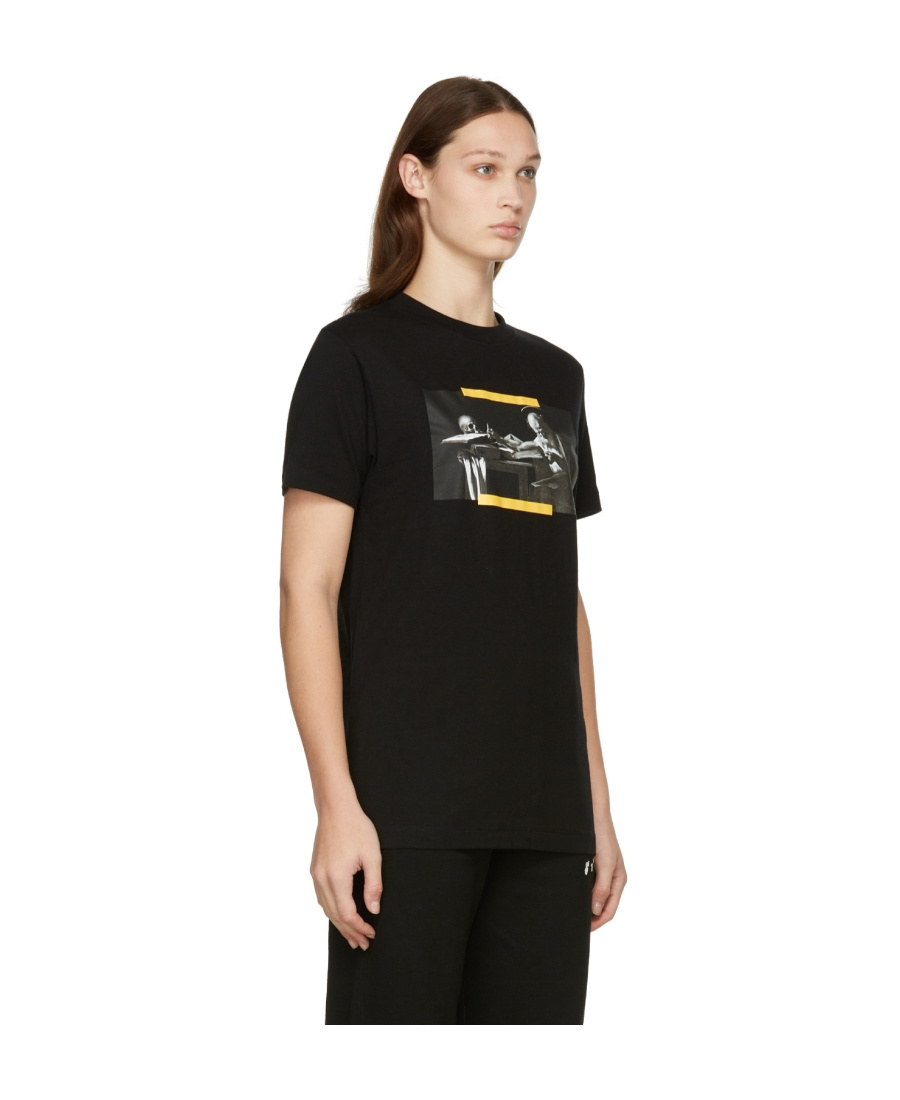 Off-white Caravaggio-print T-shirt In Black