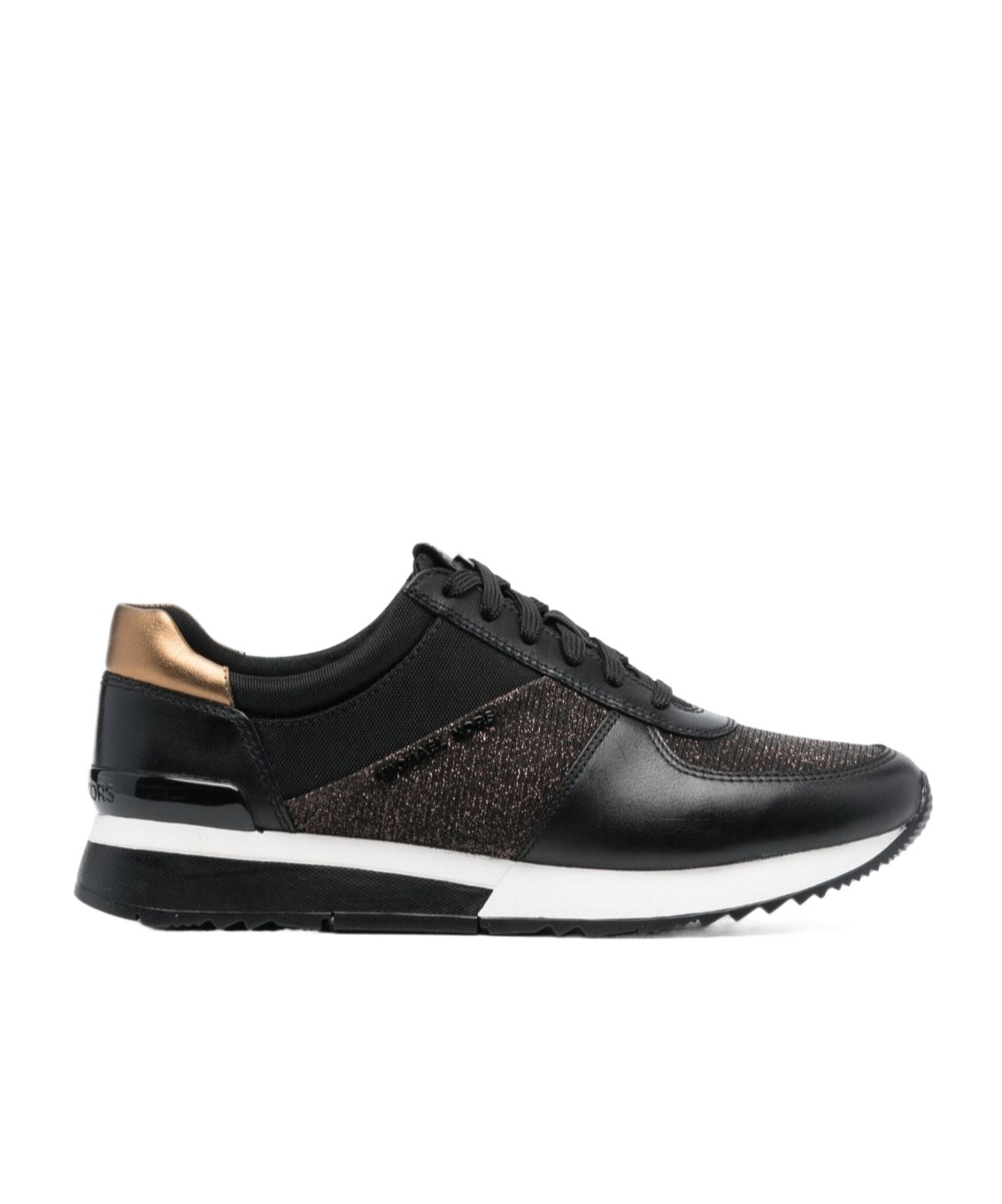 Michael Michael Kors Allie Low-top Leather Sneakers In Black