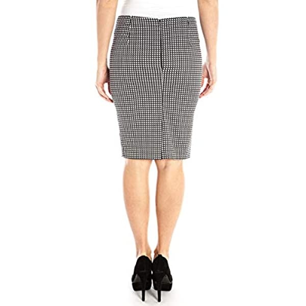 Shop Armani Jeans Checkered Detail Skirt In Gray