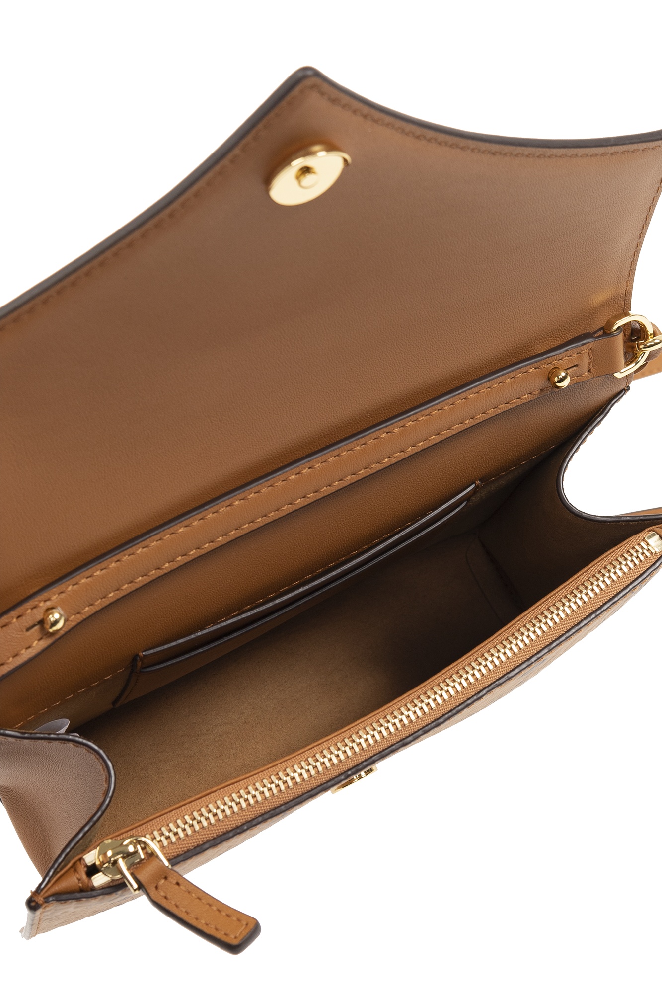 Mcm Diamond Mini Visetos Crossbody In Orange