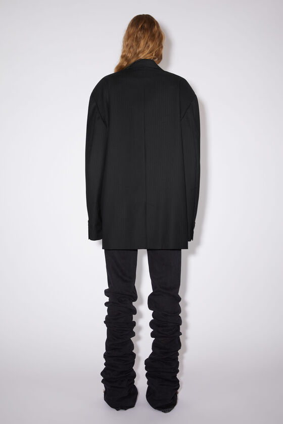 Acne Studios Single-breasted Button-fastening Jacket In Black