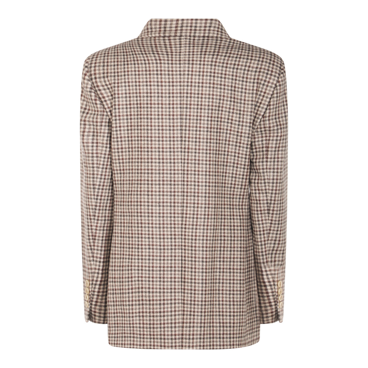 Brunello Cucinelli Tailored Checked Double-breasted Jacket