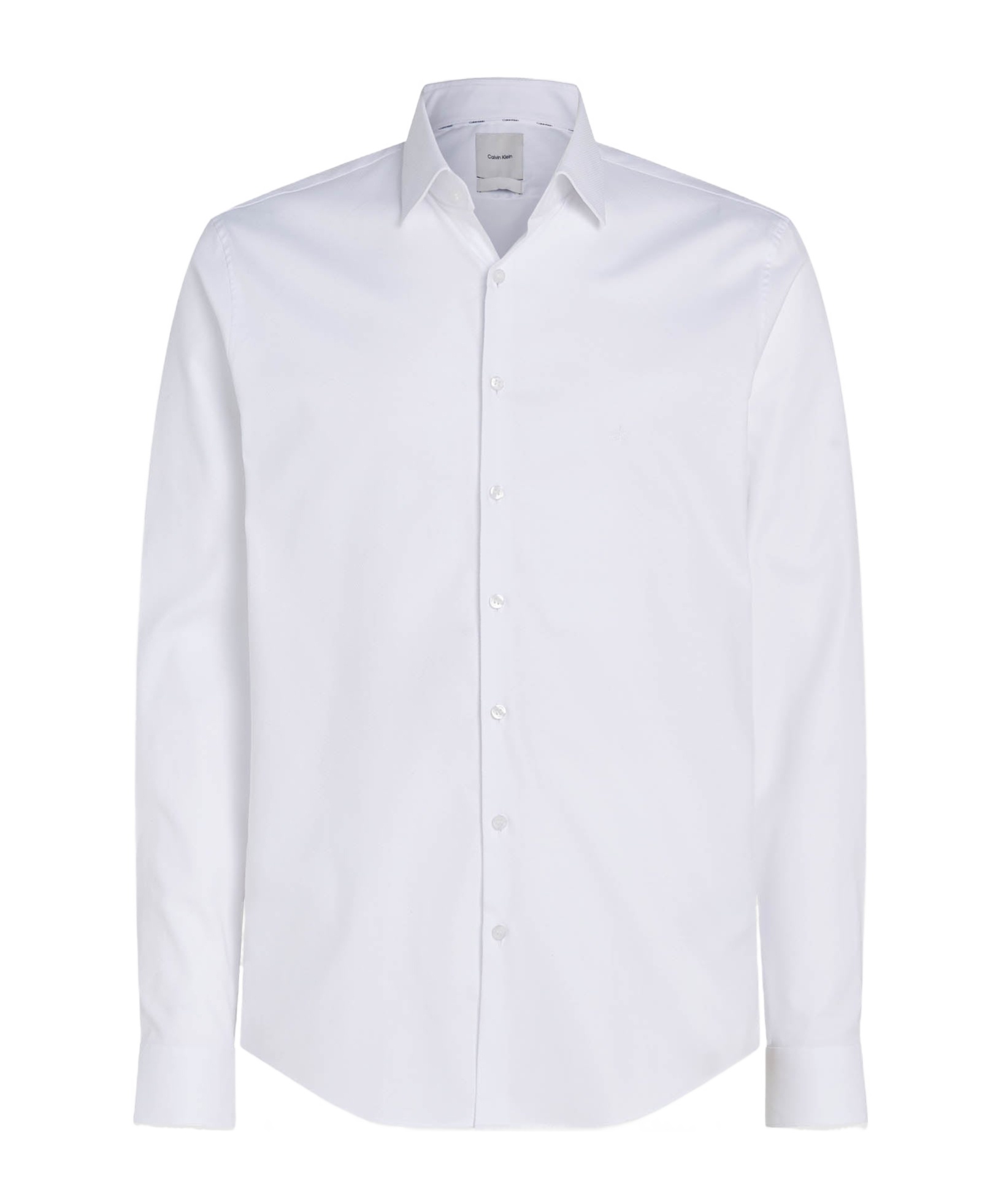 Calvin Klein Chemise Slim En Coton In White