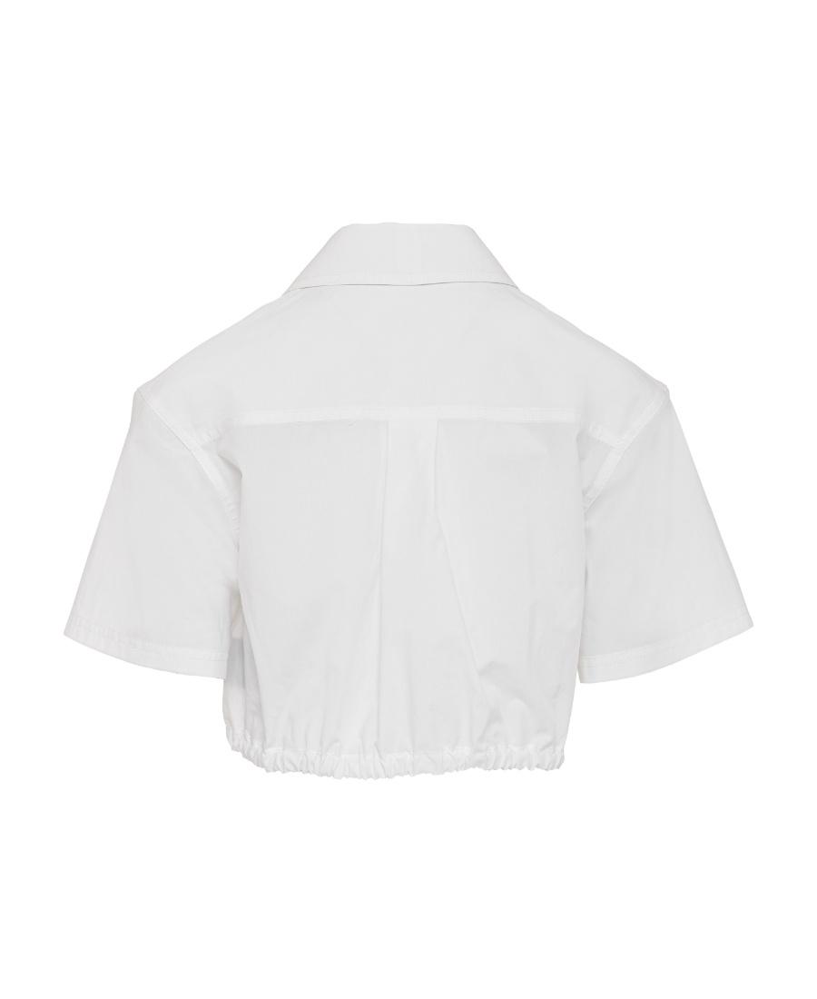 Shop Balmain A Short Sleeved Shirt In White