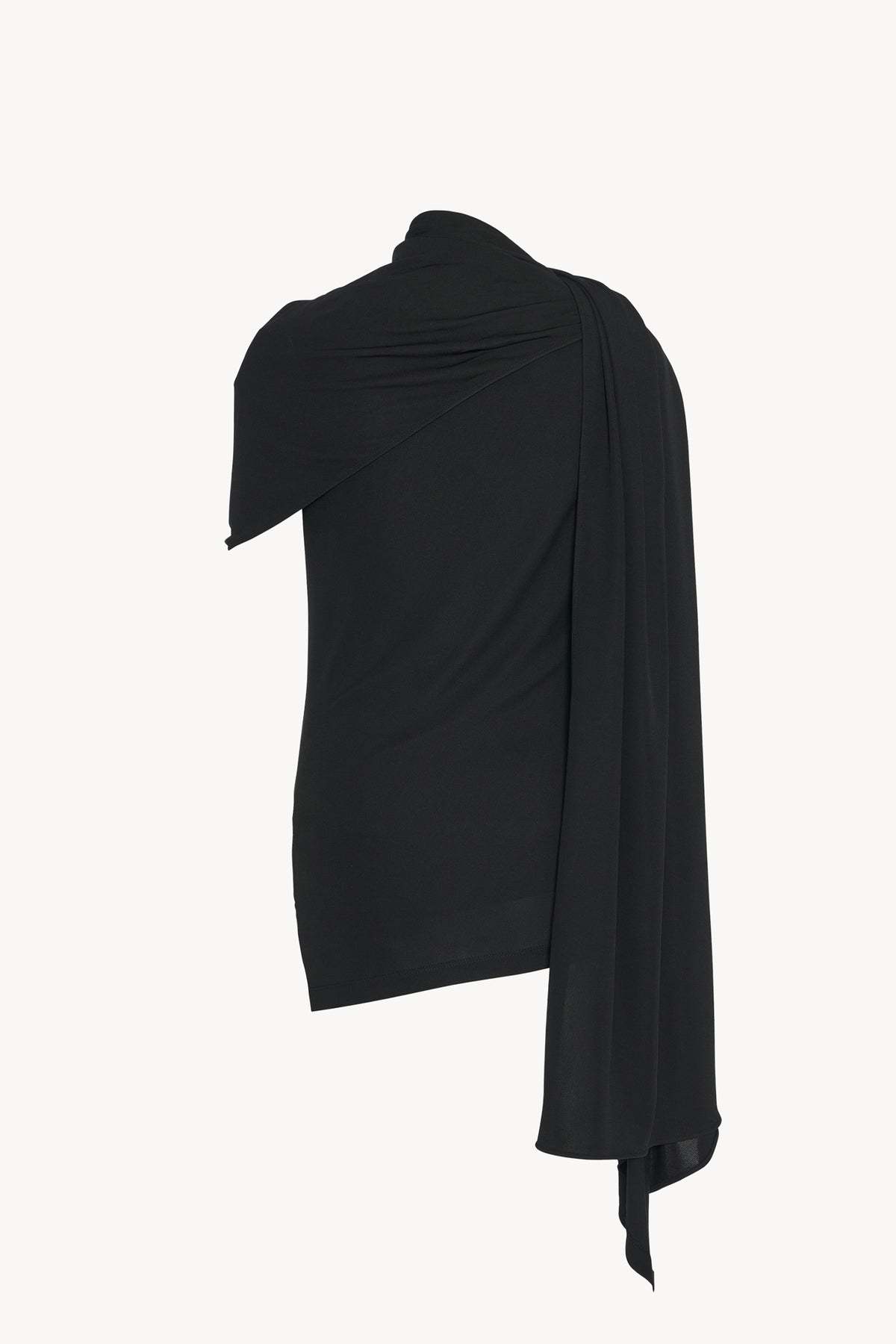 The Row Isadra Draped One-shoulder Top In Black