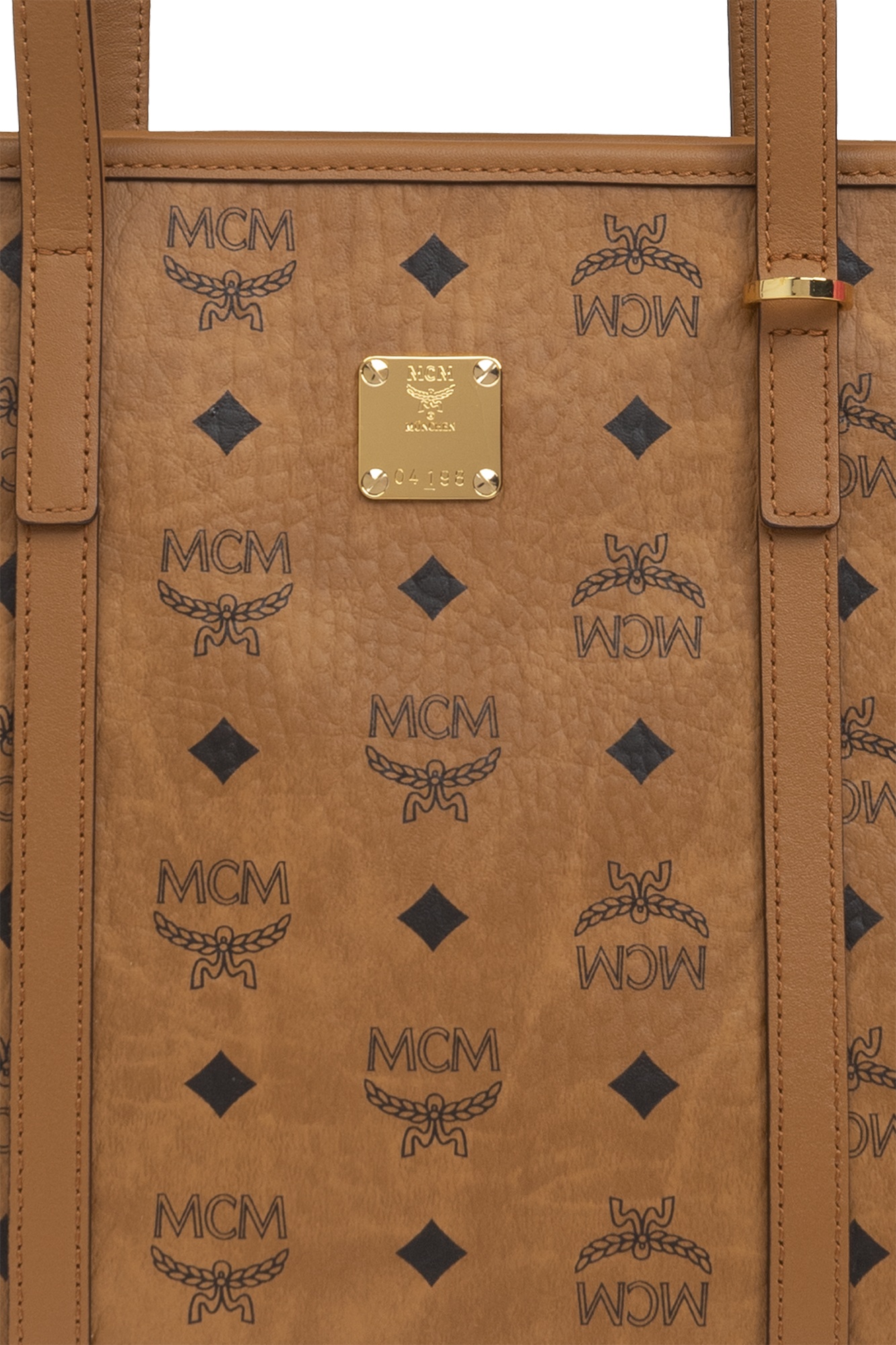 Mcm Pattern Handbag In Brown