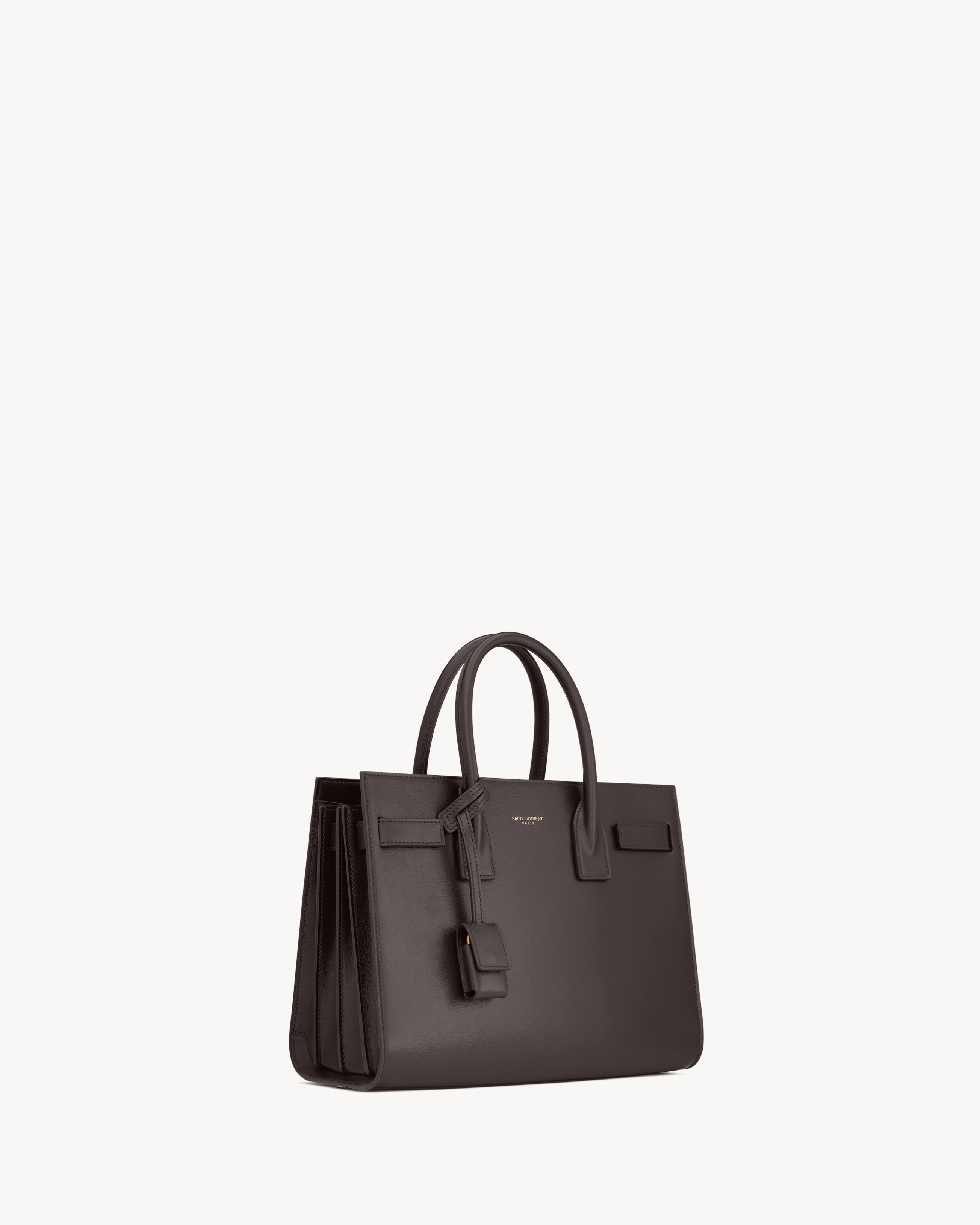 Saint Laurent Sac De Jour In Smooth Leather Baby In Brown