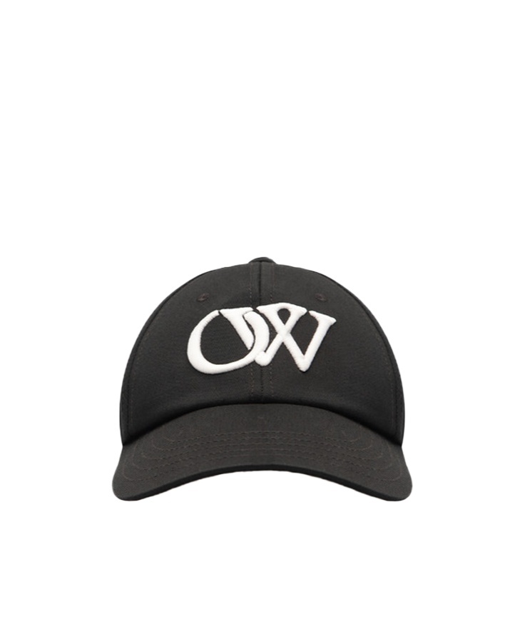 Off-white Drill Cap Baseball Curved Peak In Black