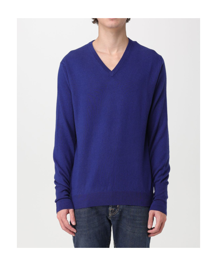 Ballantyne V-neck Sweater In Blue