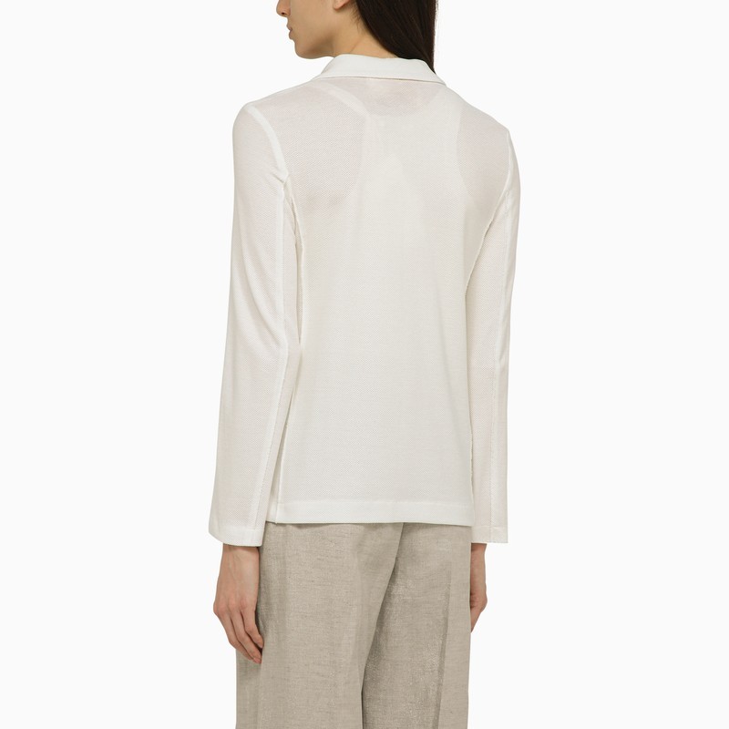 Harris Wharf London Notched-lapels Single-breasted Blazer In White