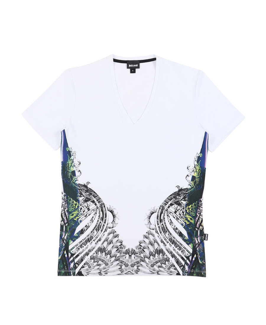 Just Cavalli Printed T-shirt In White