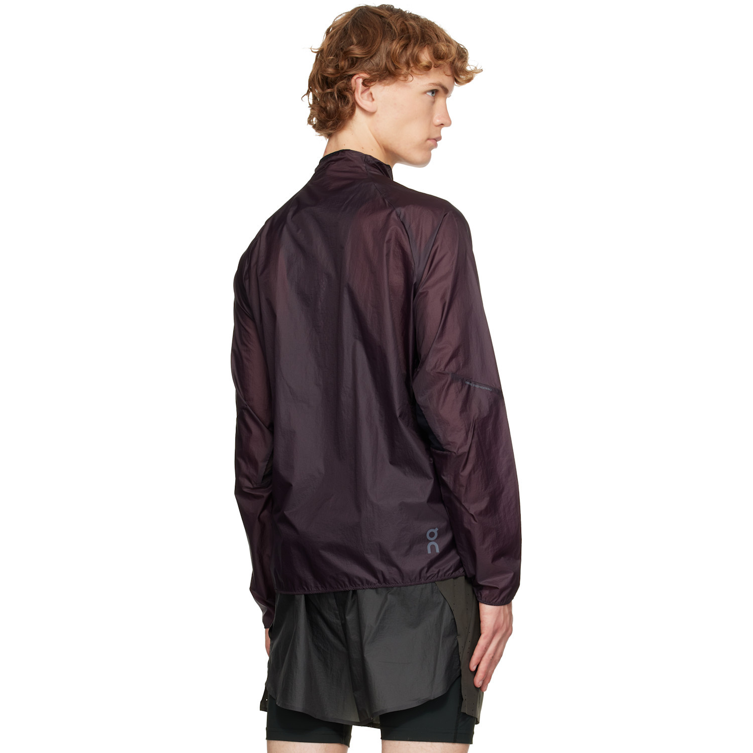 On Purple Zero Running Jacket In Purple
