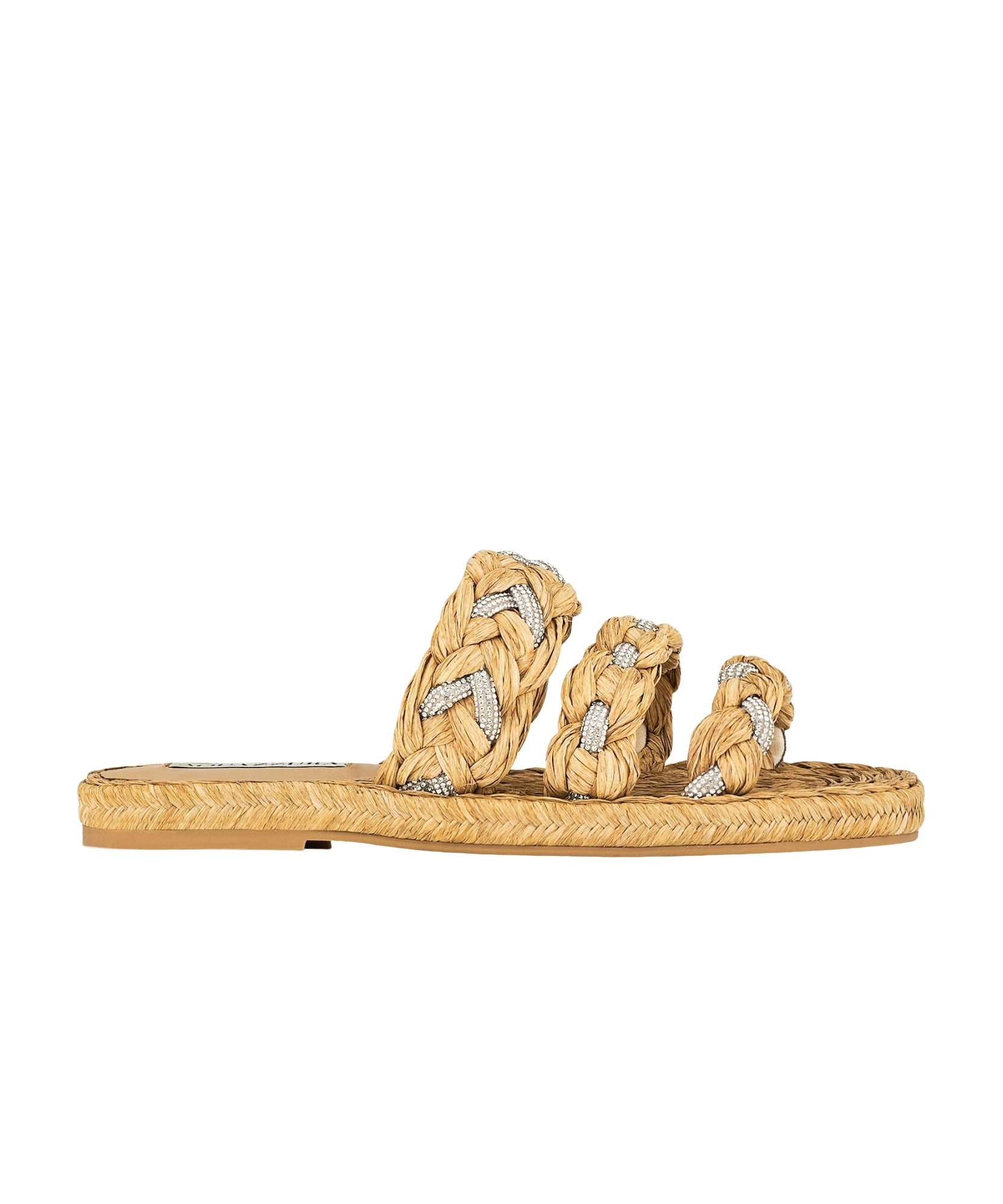 Aquazzura Woman Espadrilles Beige Size 7.5 Natural Raffia In Nude