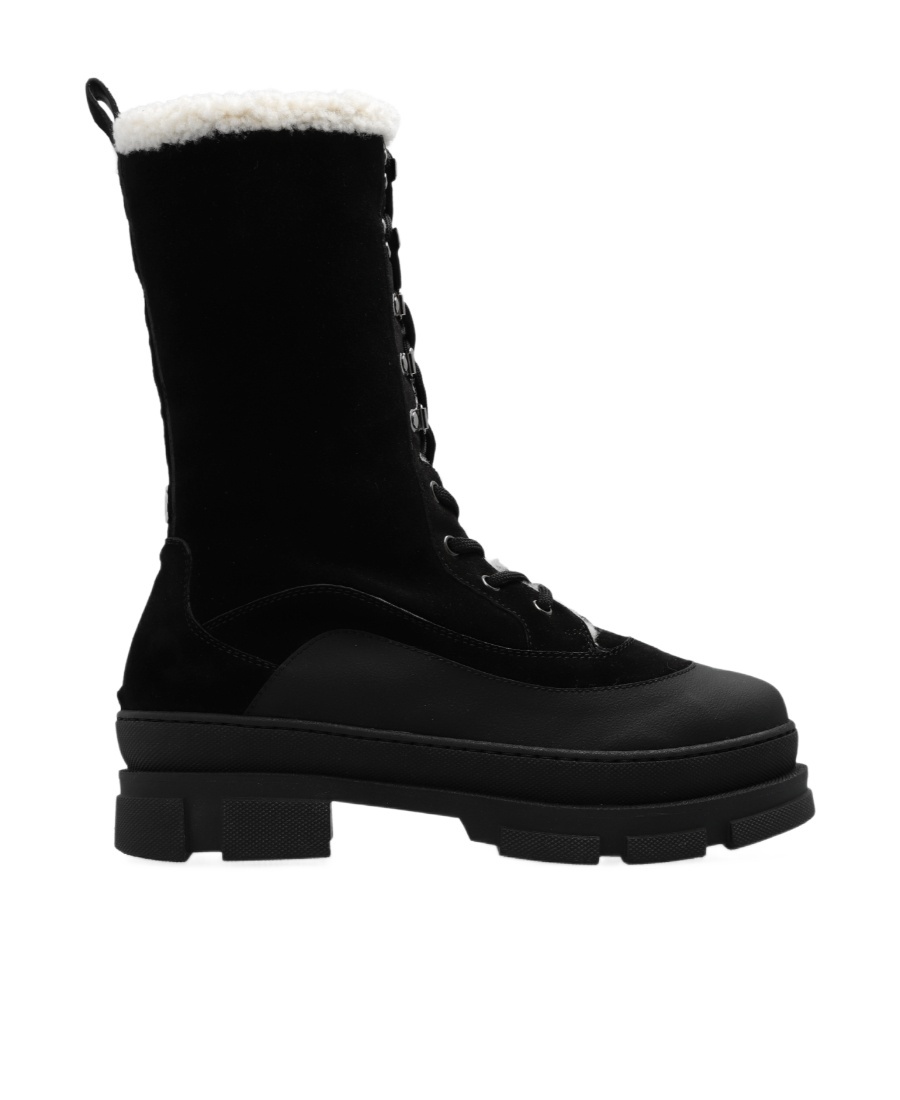 Jimmy Choo Aldea Lace-up Suede Boots In Black