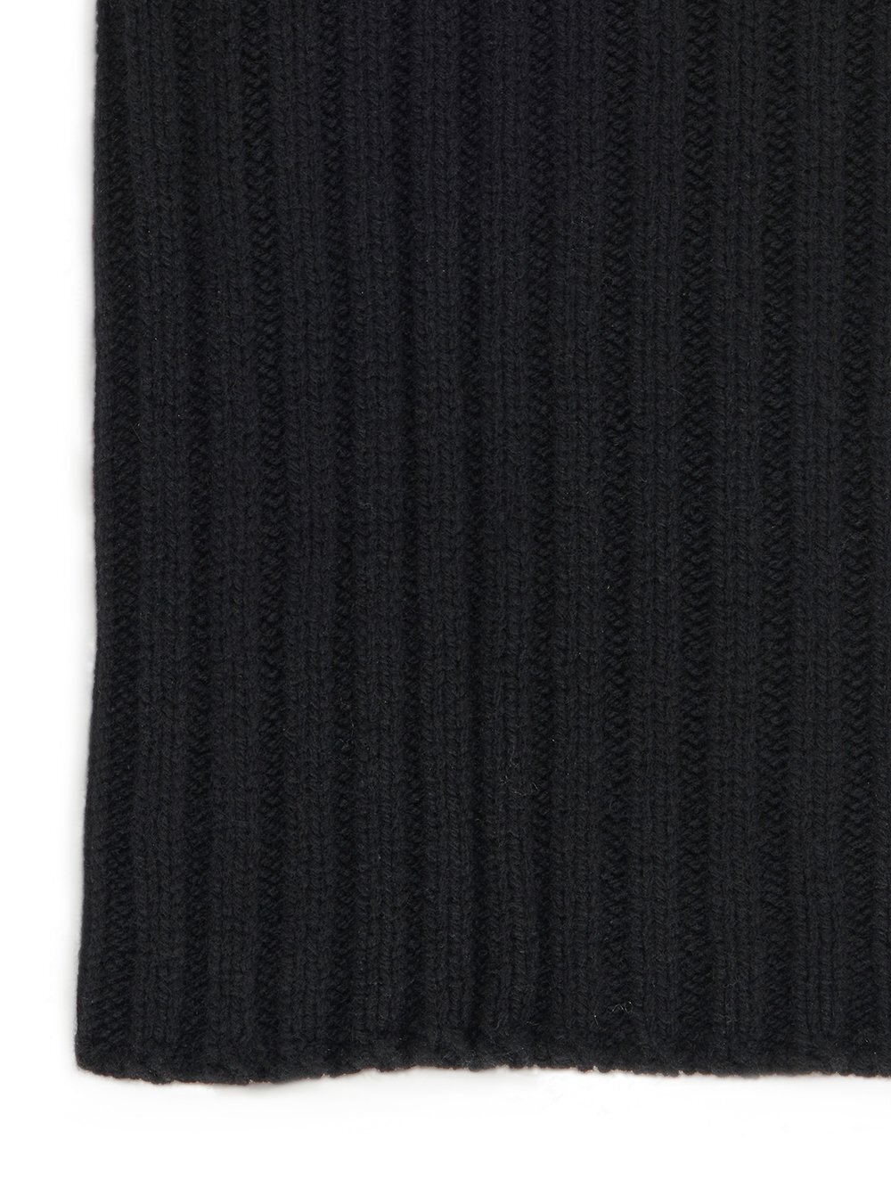 Rick Owens Cashmere Wool Knitted Scarf In Black