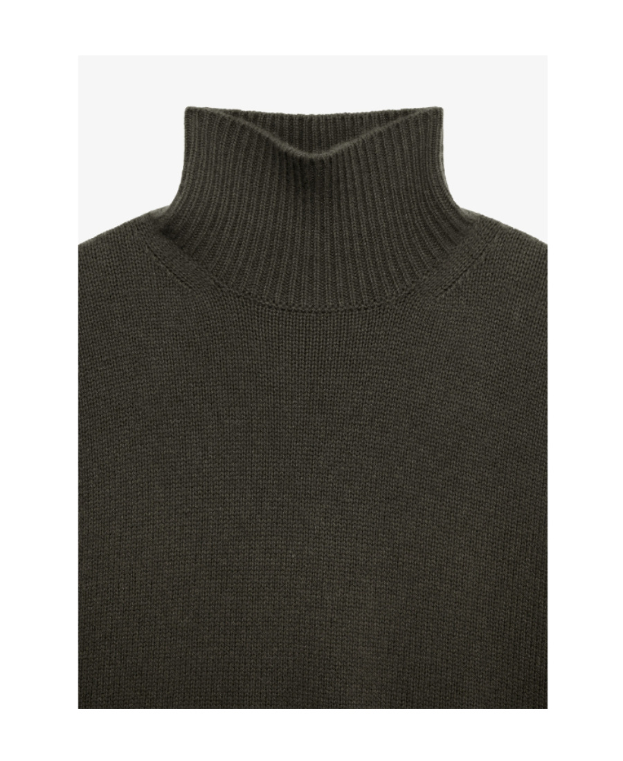 Givenchy High-neck Cashmere Jumper In Green