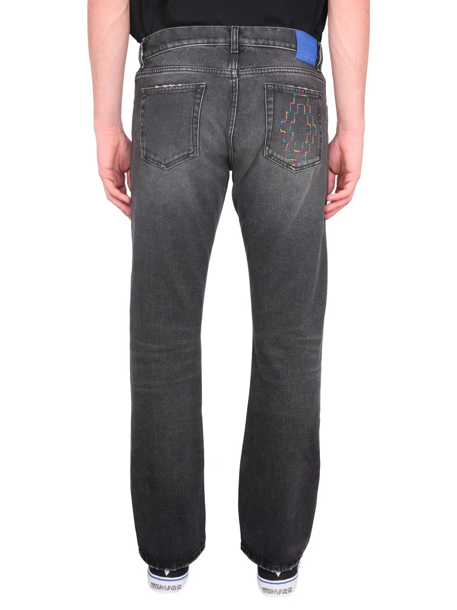 Marcelo Burlon County Of Milan Marcelo Burlon Cross Jeans In Black