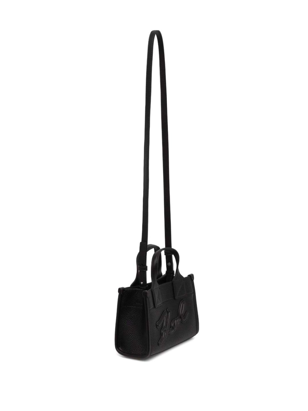 Karl Lagerfeld K/skuare Grainy Tote Bag In Black