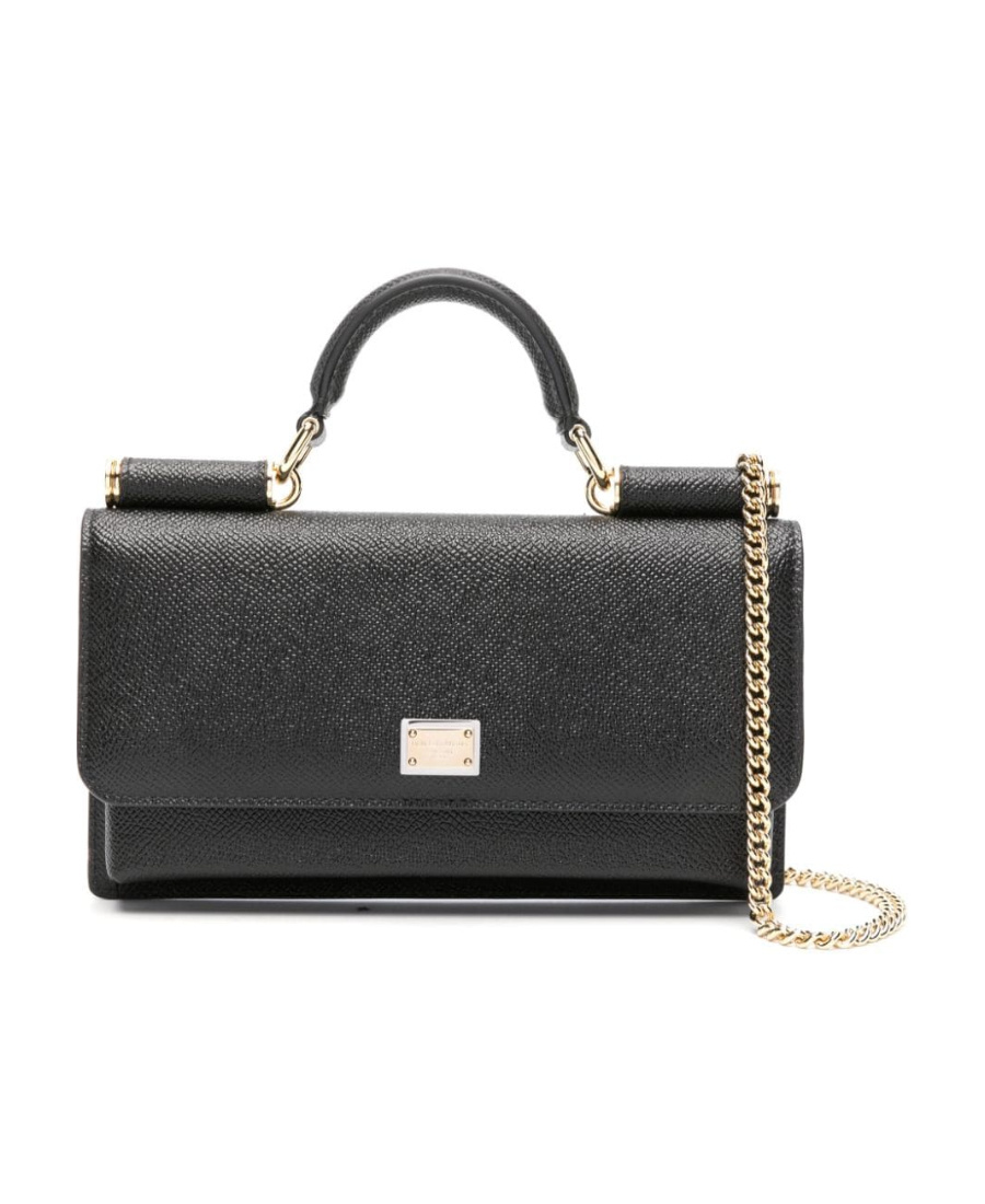 Dolce & Gabbana Women Embossed Clutch In Black