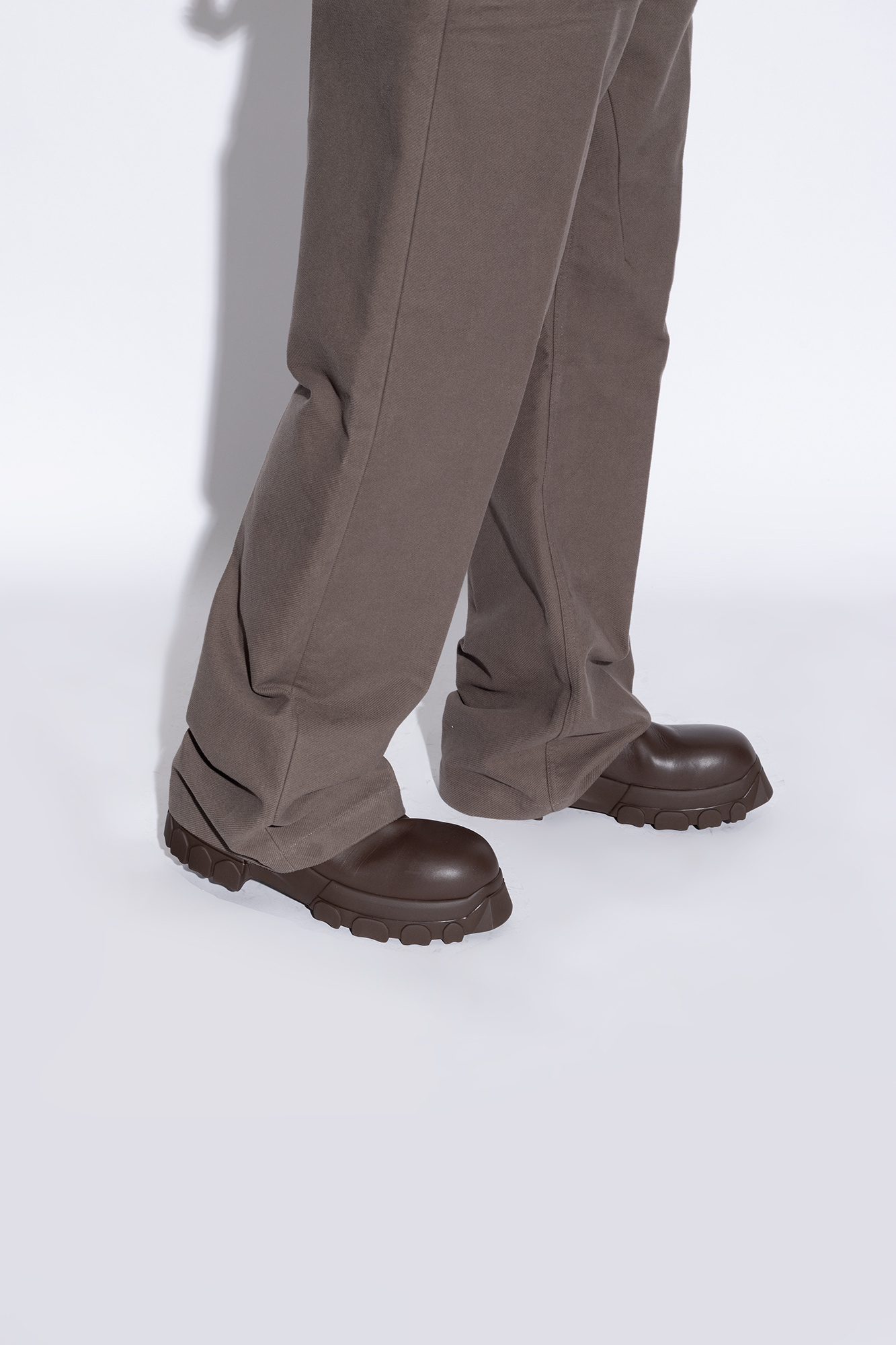 Rick Owens Edfu Track Boots In Black