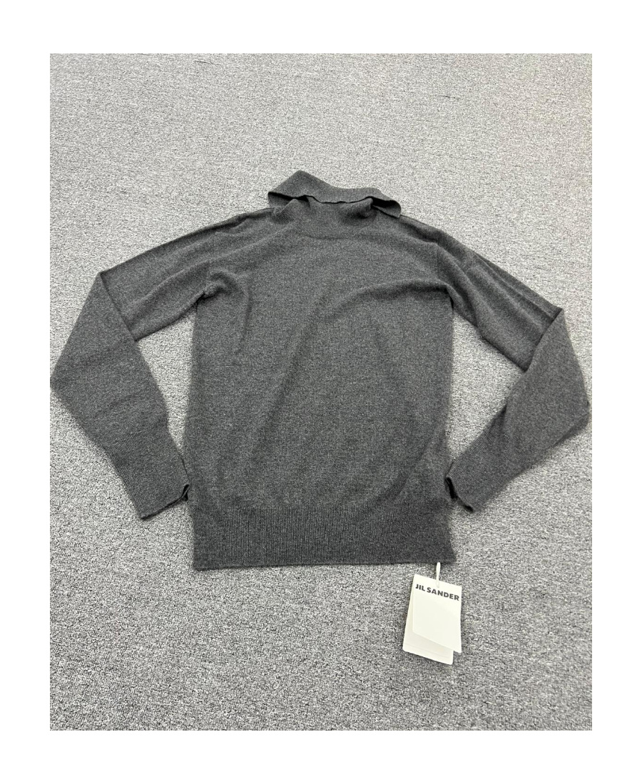 Jil Sander Long-sleeved Sweater In Gray