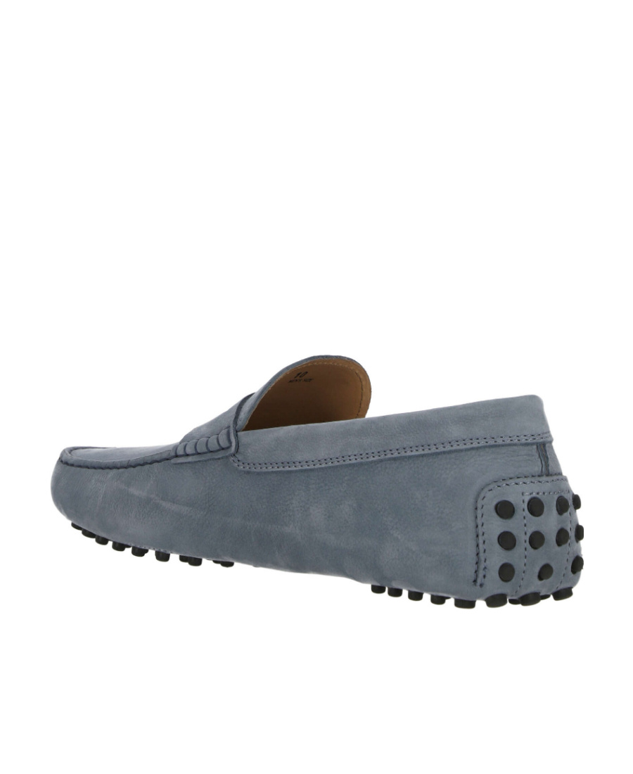 Tod's Square Head Loafer Shoes In Gray