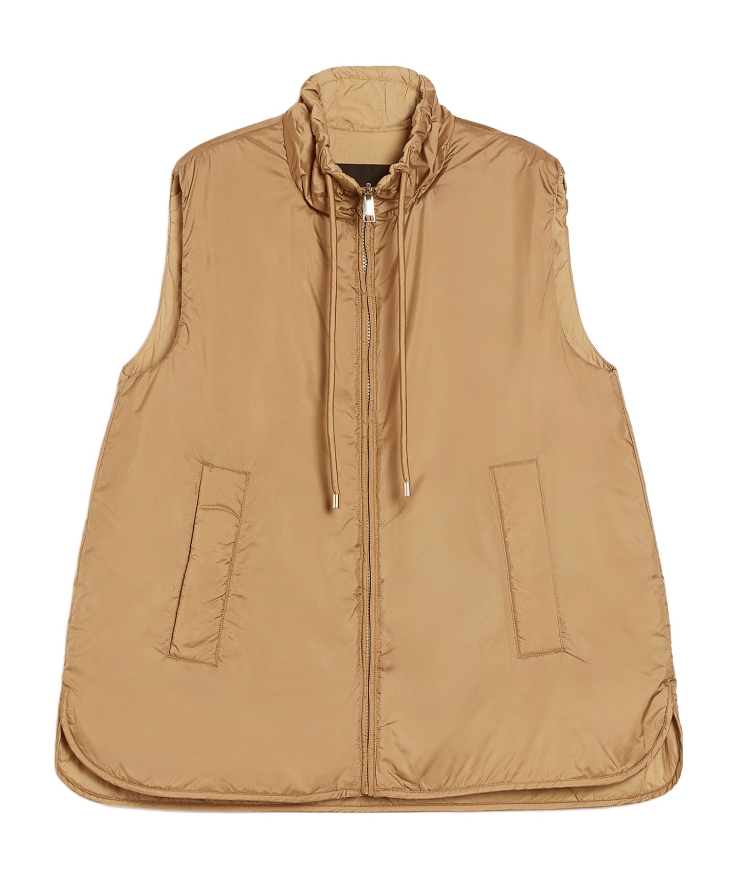 Weekend Max Mara Waterproof Canvas Double-sided Cotton Vest In Nude