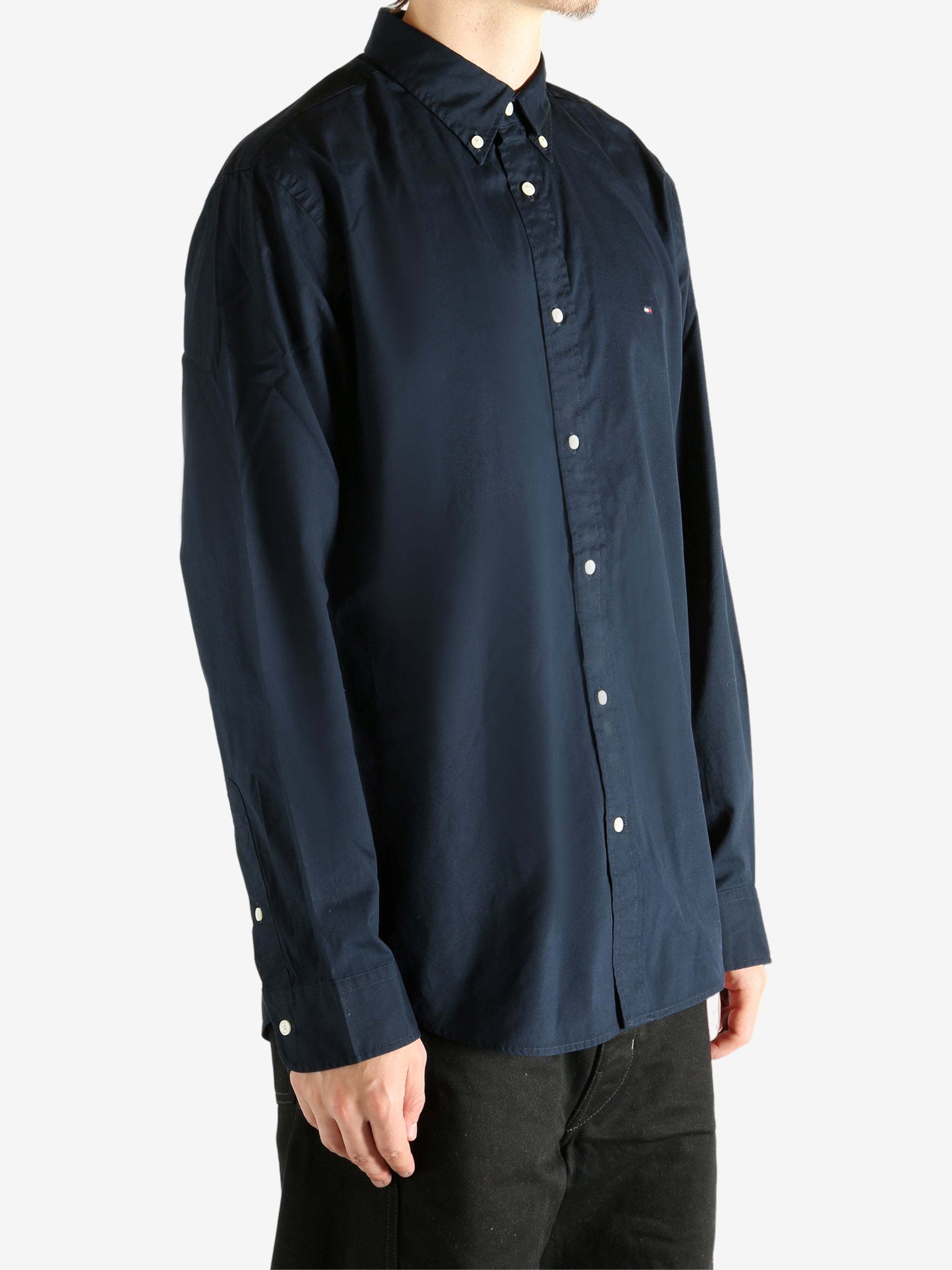 Tommy Hilfiger Core Flex Poplin Solid Rf Shirt In Multi