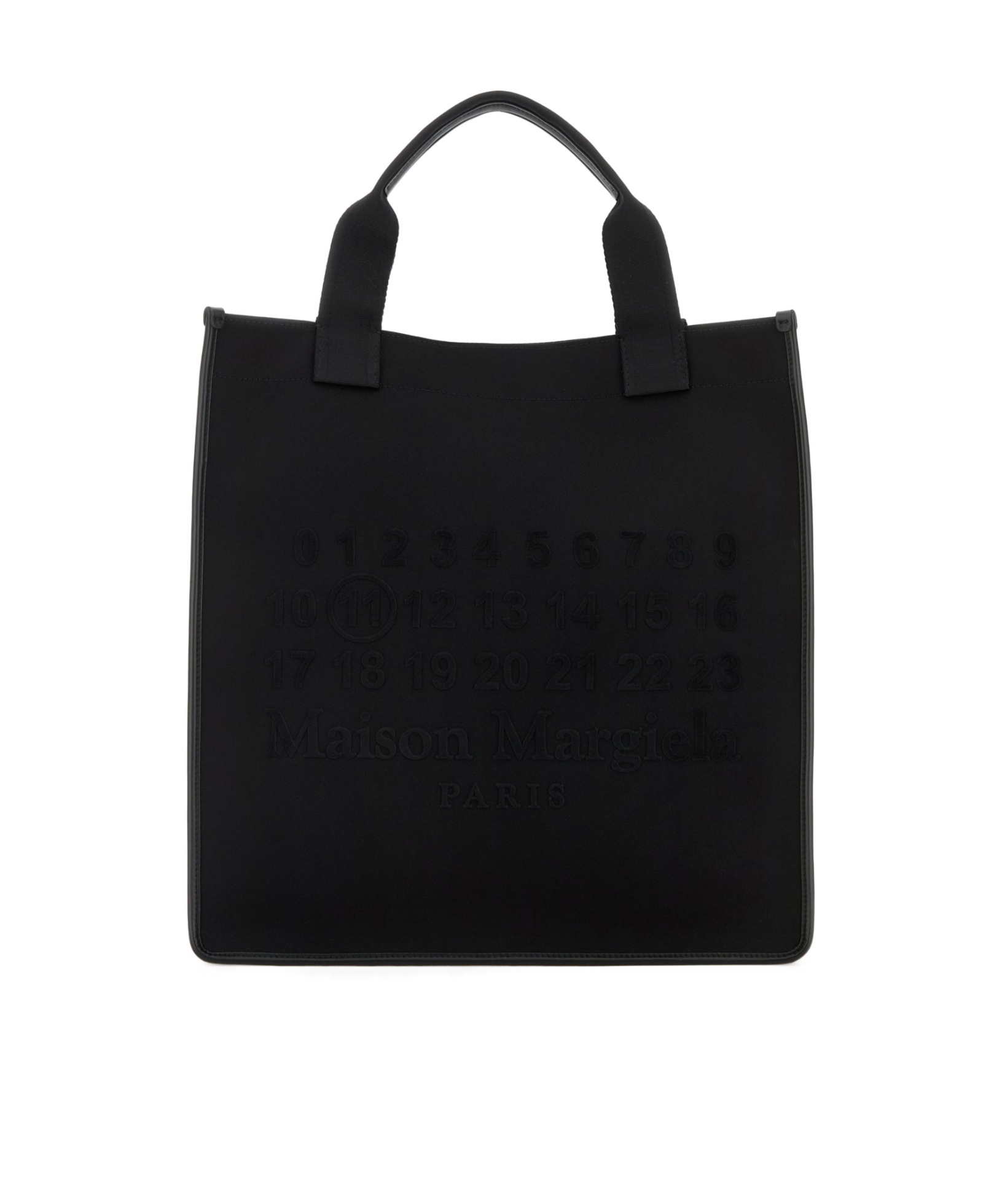 Maison Margiela Rectangular Shopping Bag Top Handles In Black