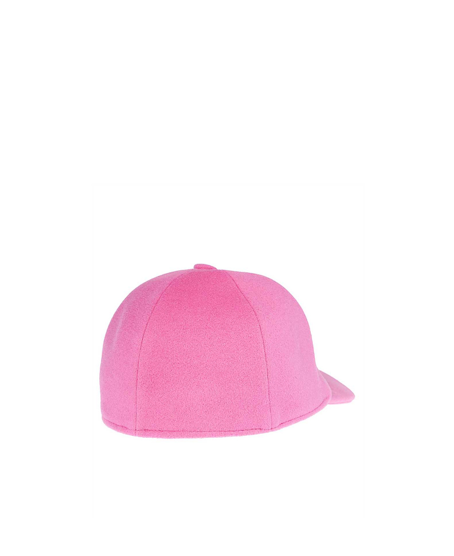Lanvin Logo Embroidered Hat In Pink