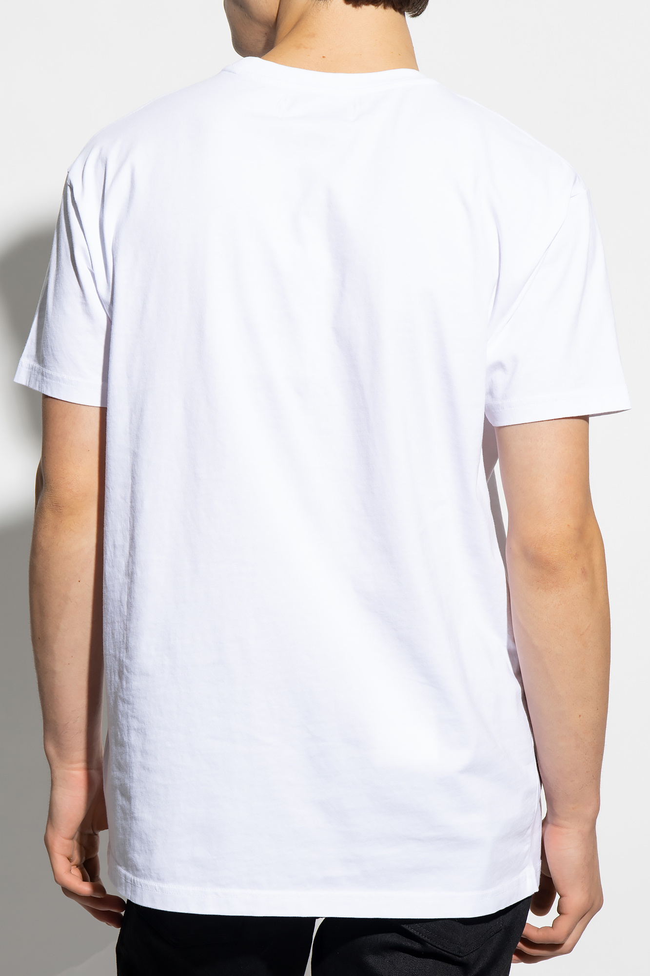 Vivienne Westwood White Crewneck T-shirt With Orb Logo Detail On The Front In Cotton Woman In White