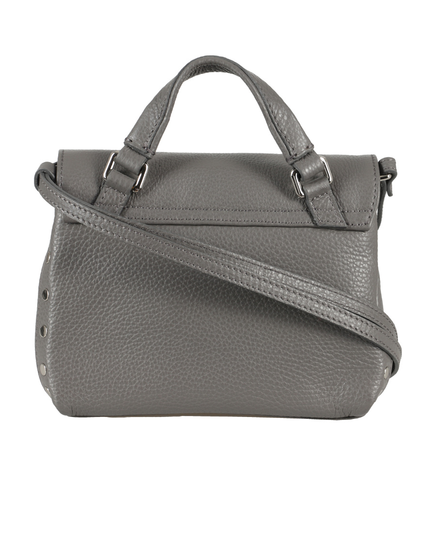 Zanellato Handle Shoulder Bag In Gray