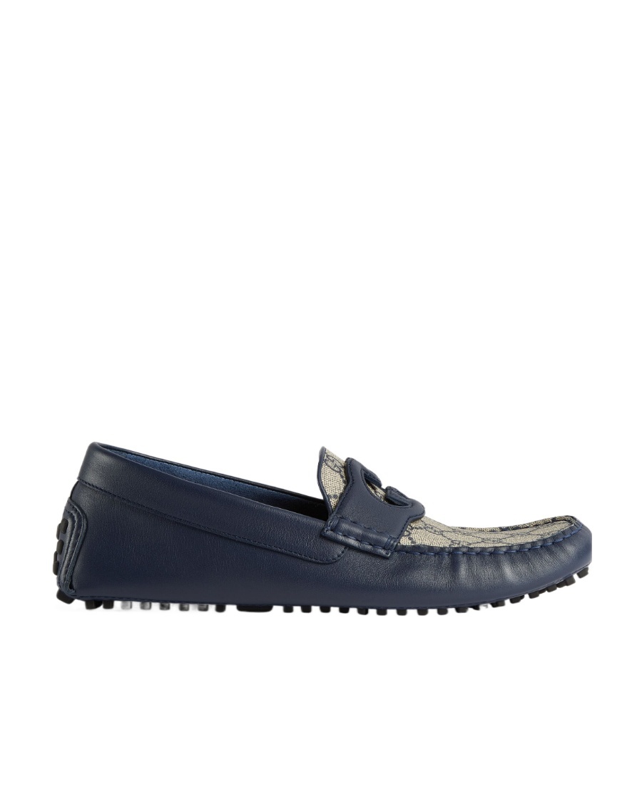 Gucci Interlocking G Driver Loafers In Black