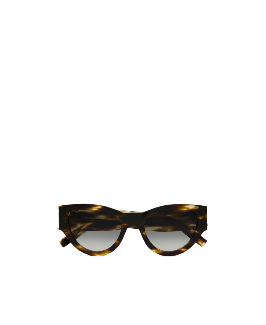 Saint Laurent Temple Cat-eye Sunglasses In Black