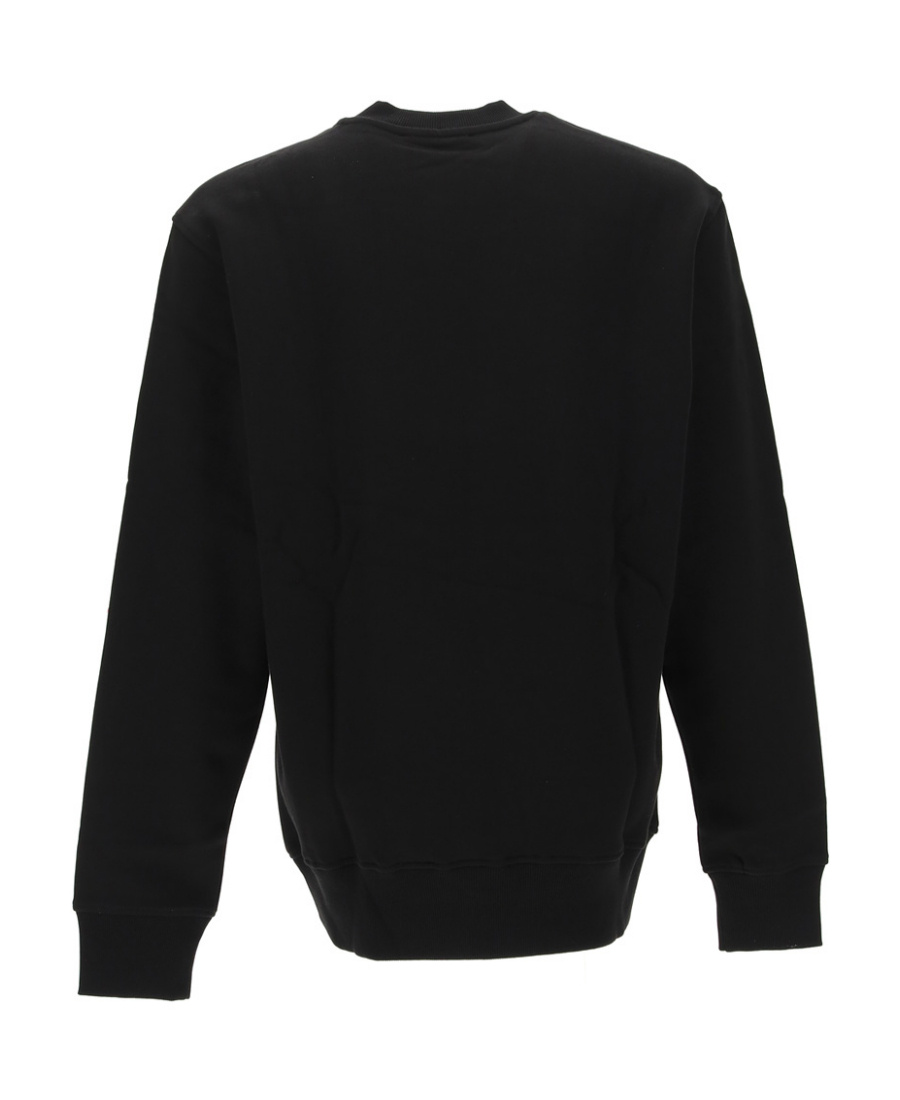 Versace Jeans Logo-print Crew Neck Sweatshirt In Black