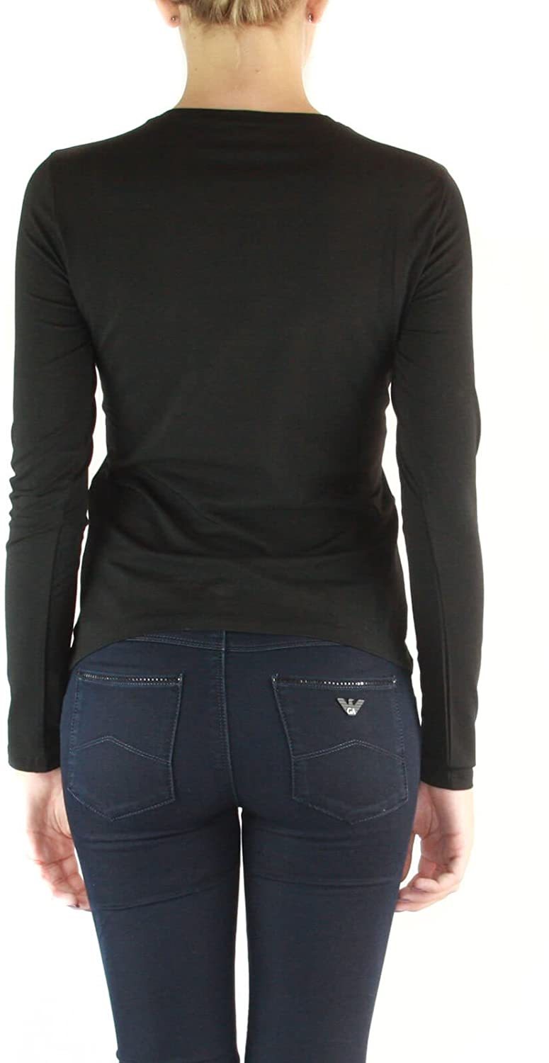 Armani Jeans Logo Details T-shirt In Black