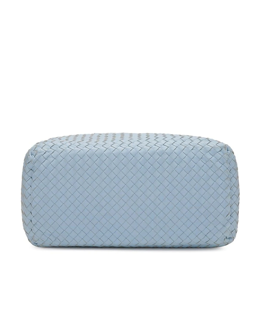 Bottega Veneta Knitted Handbag In Blue