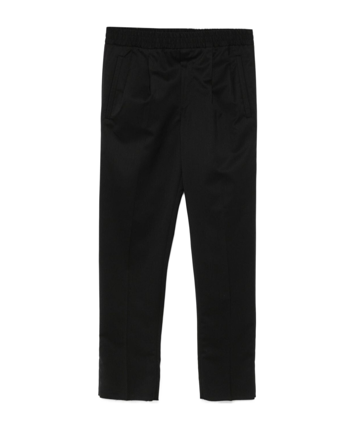 Zegna Elastic Casual Pants In Black