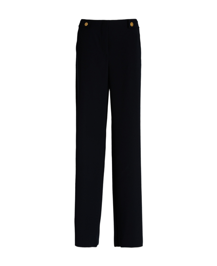Giorgio Armani High-rise Straight-leg Trousers In Black