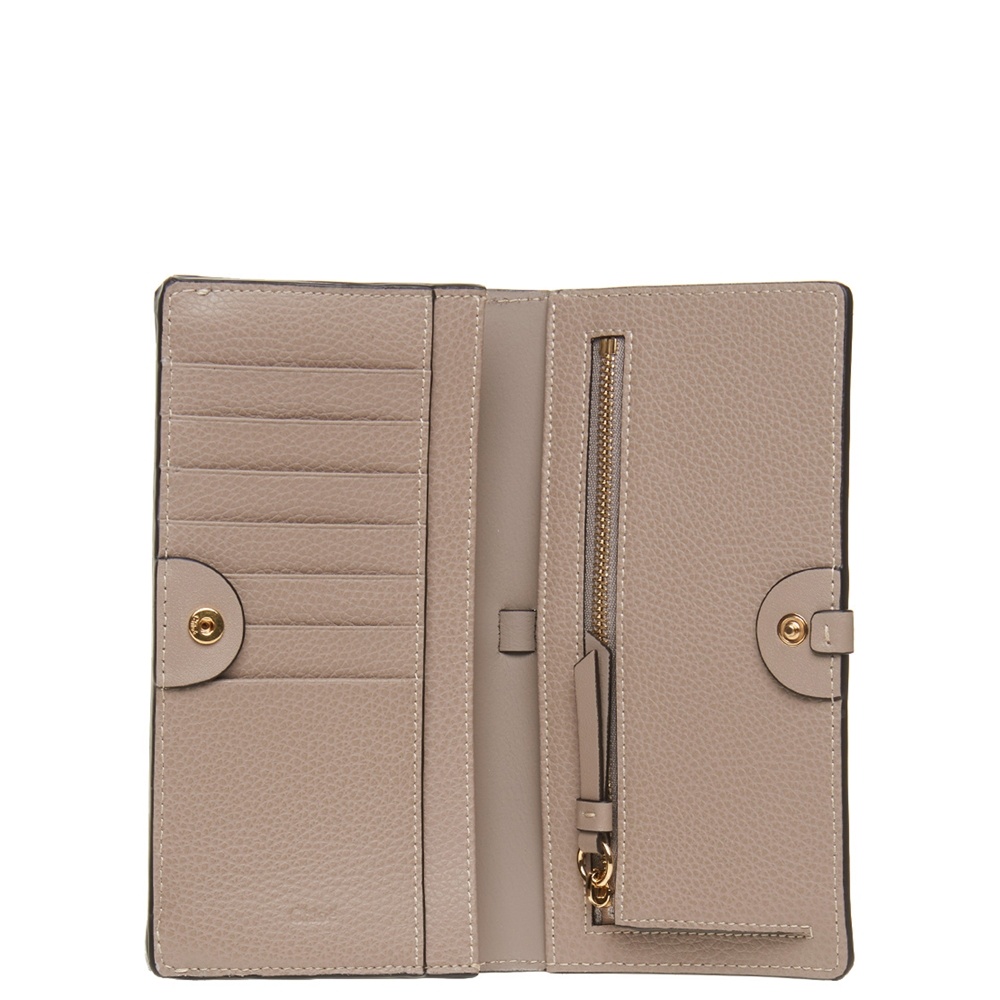 Chloé Darryl Ring-detail Wallet In Nude