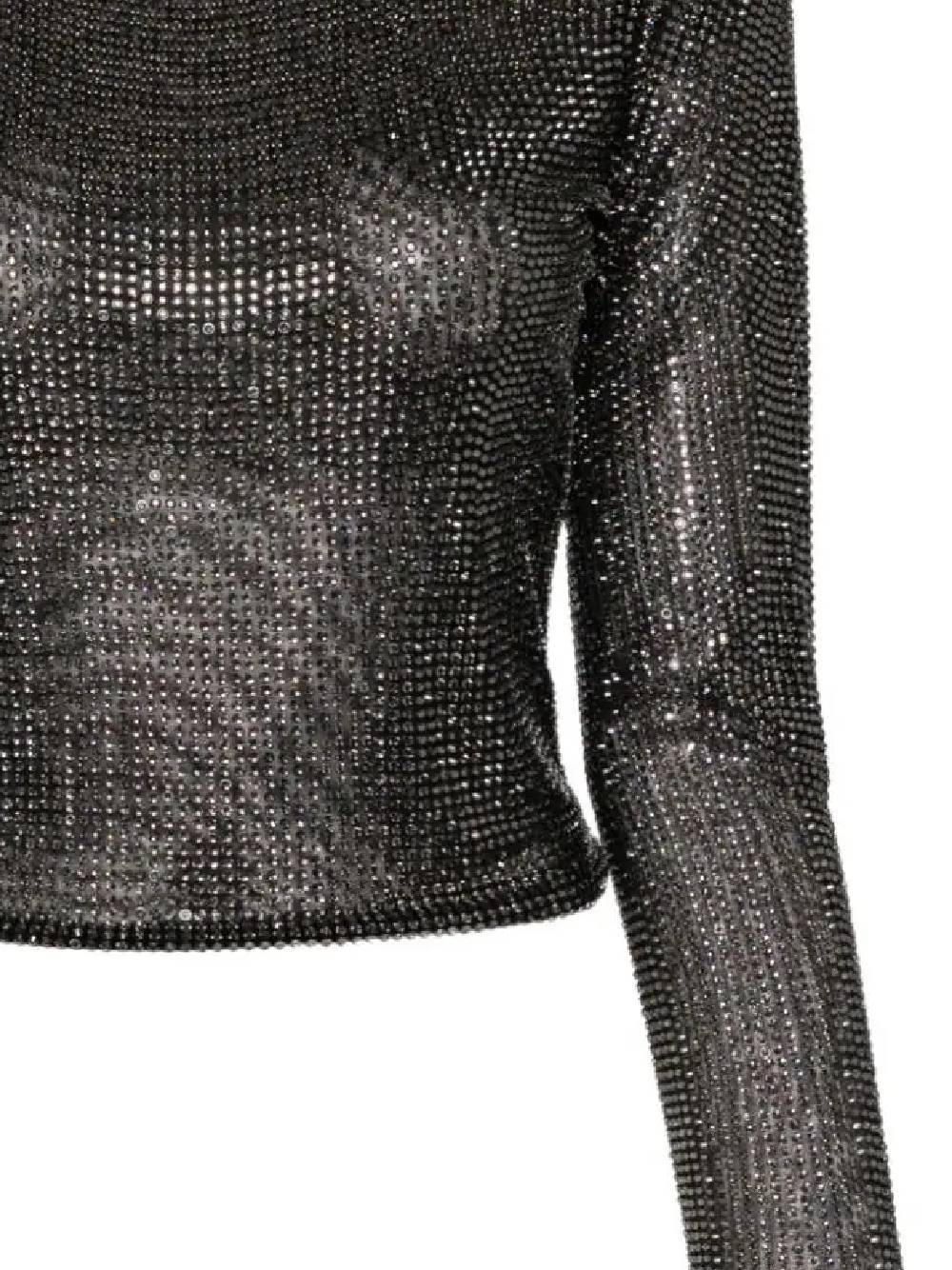 Giuseppe Di Morabito Rhinestone T-shirt In Black