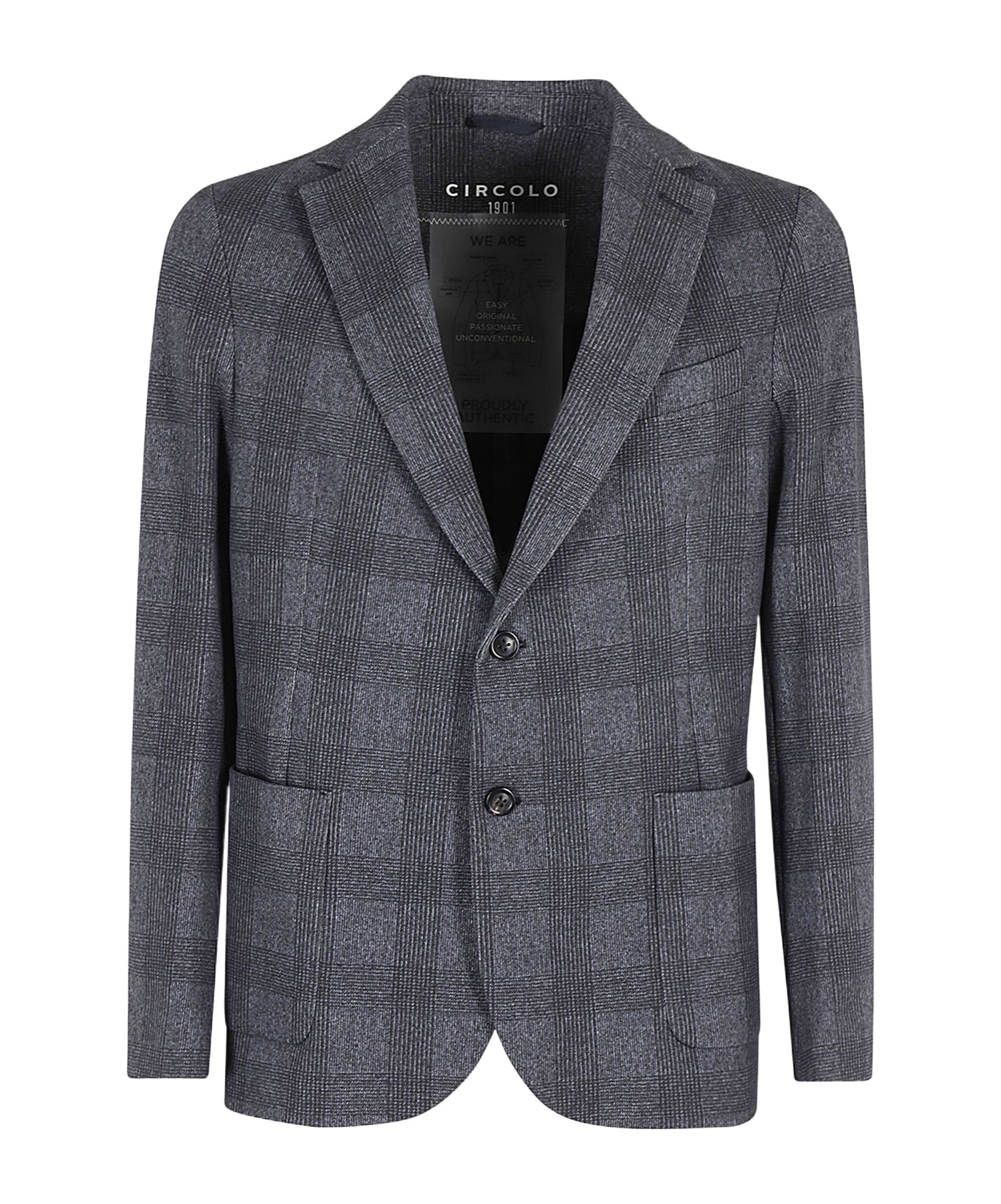 Circolo 1901 Long-sleeved Suit Coat In Black