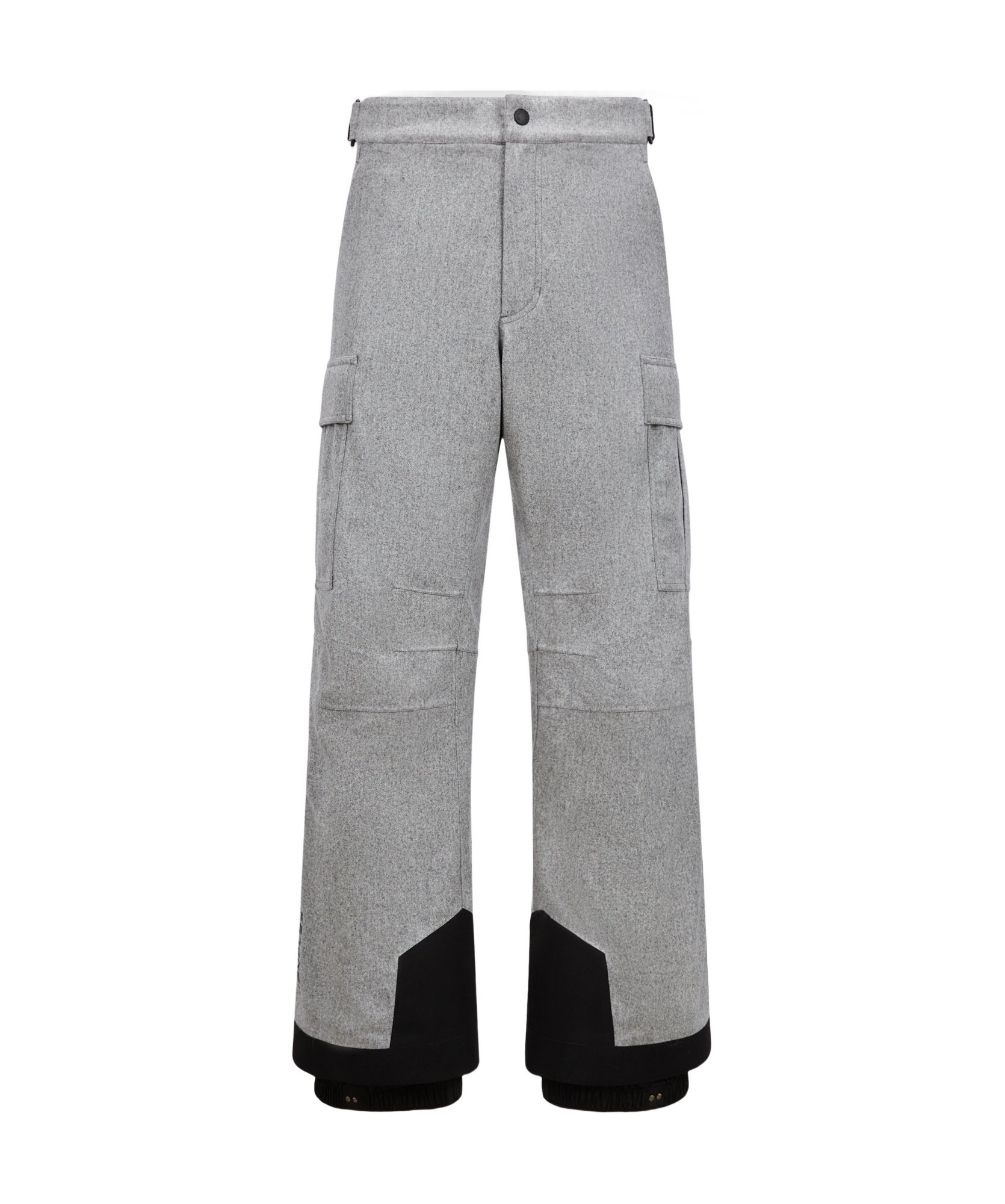 Moncler Wool Ski Pants In Gray