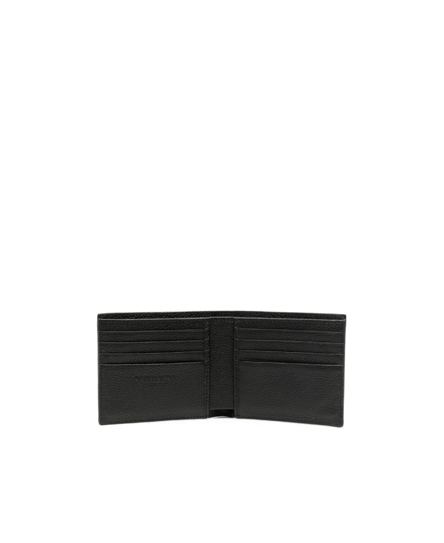 Dsquared2 Logo-debossed Bi-fold Wallet In Black